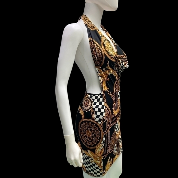 Celebrity Fashion Halter  Mini Dress - Picture 7 of 7